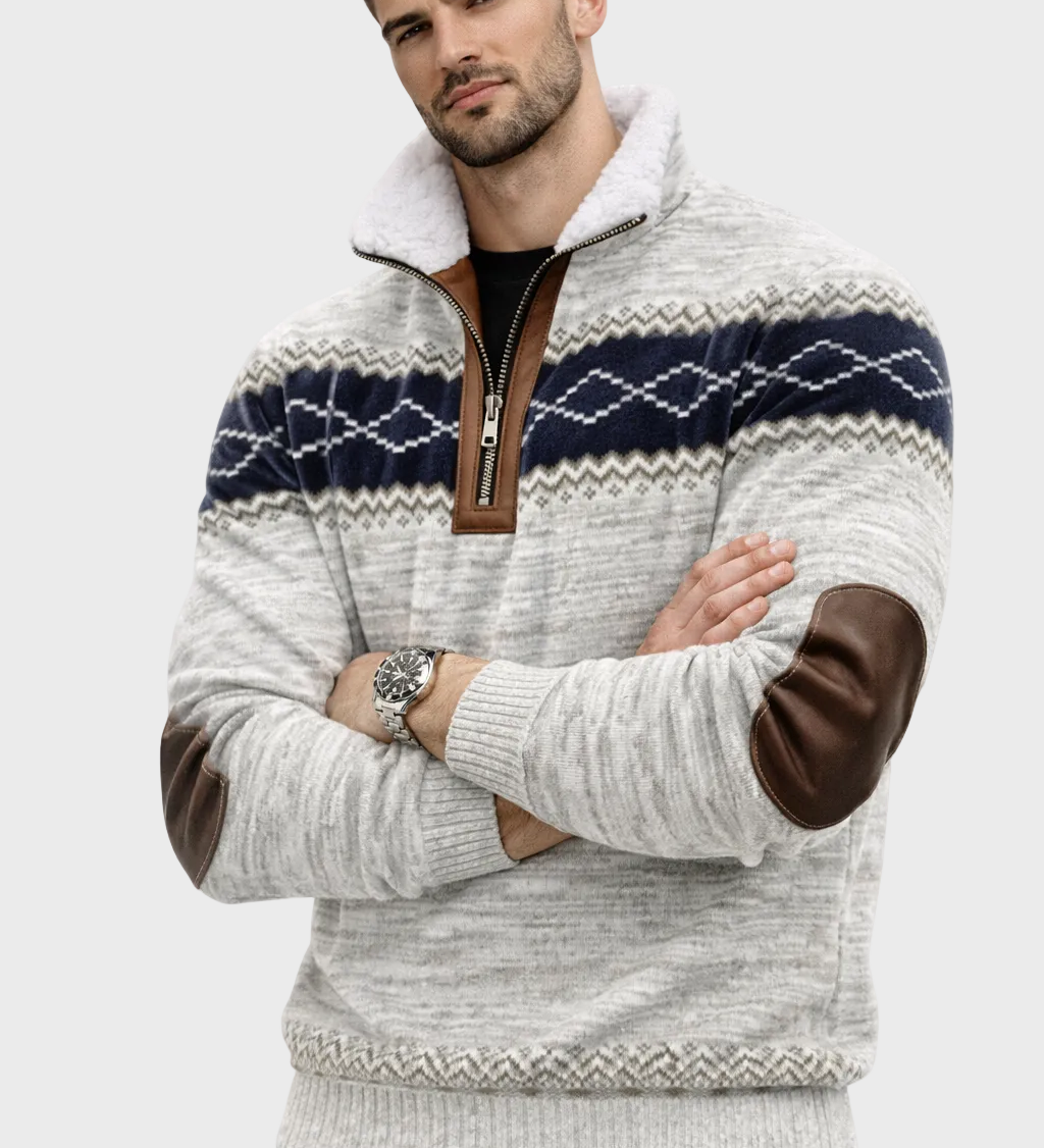 Matej – Džemper s patentnim zatvaračem i ovratnikom