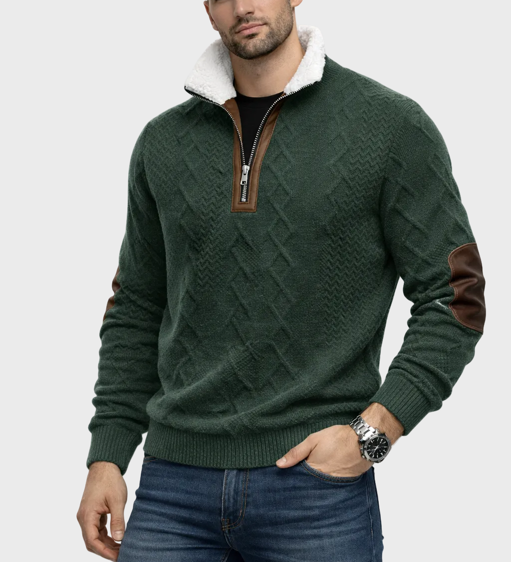 Matej – Džemper s patentnim zatvaračem i ovratnikom