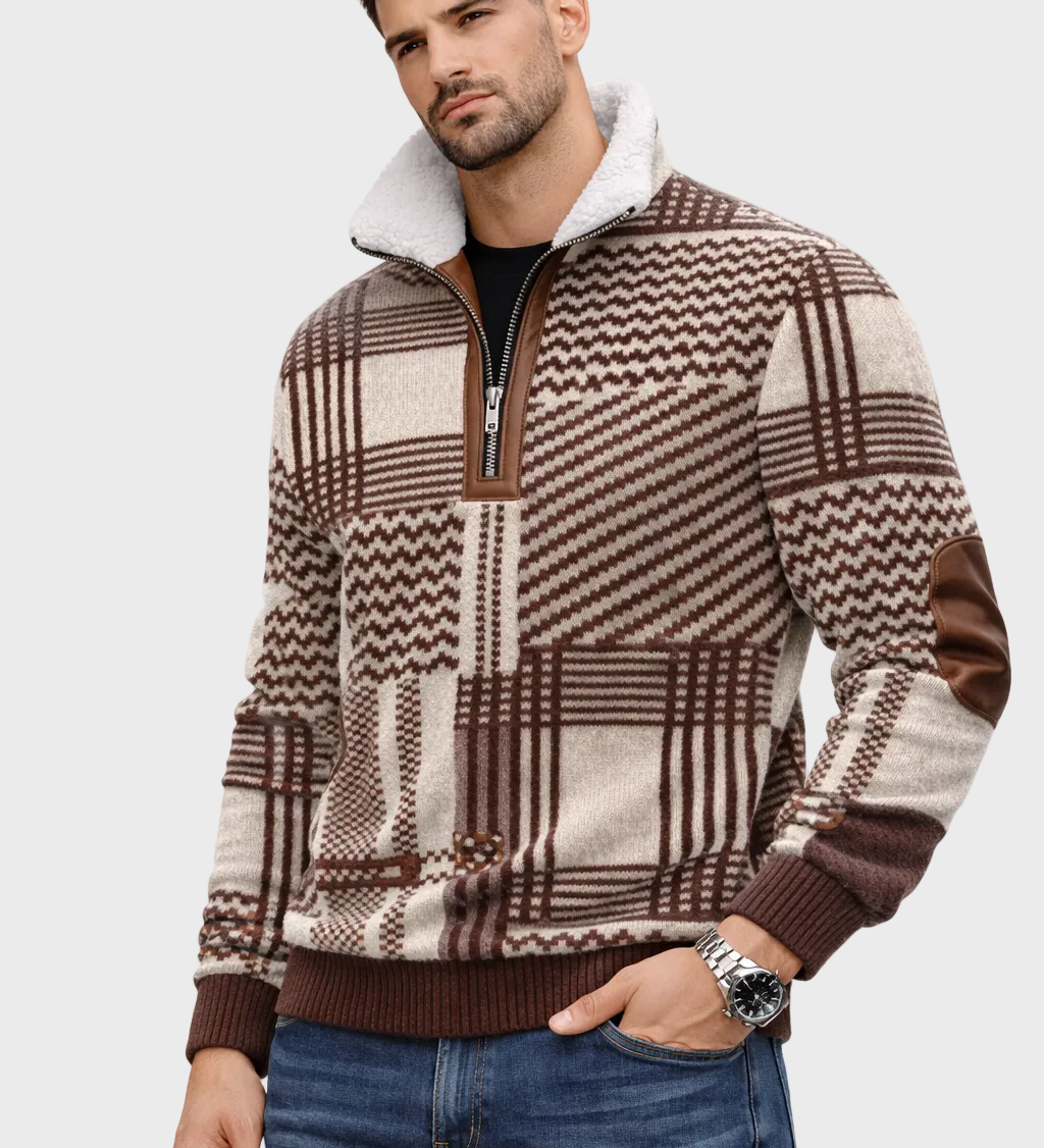 Matej – Džemper s patentnim zatvaračem i ovratnikom