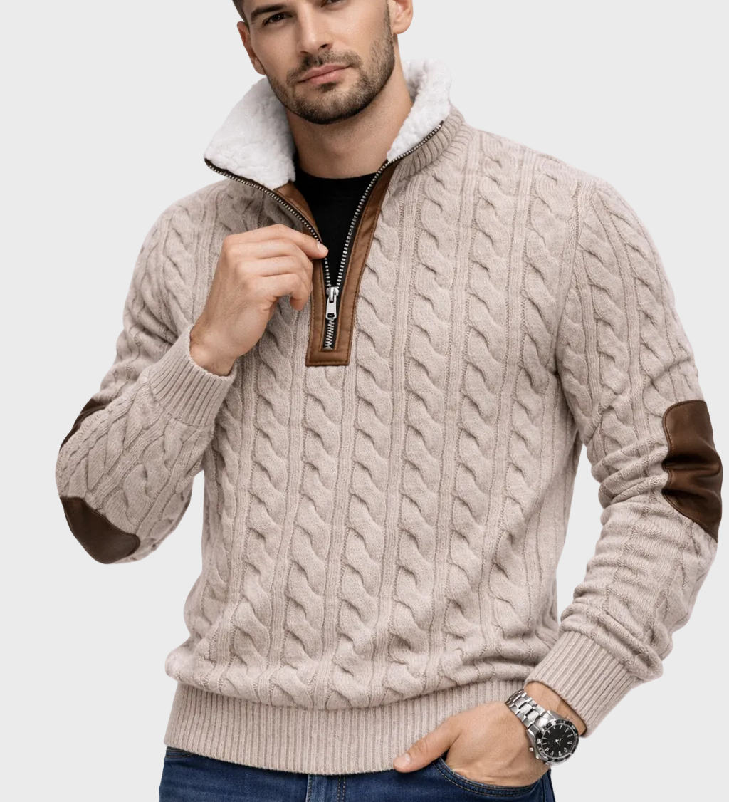 Matej – Džemper s patentnim zatvaračem i ovratnikom