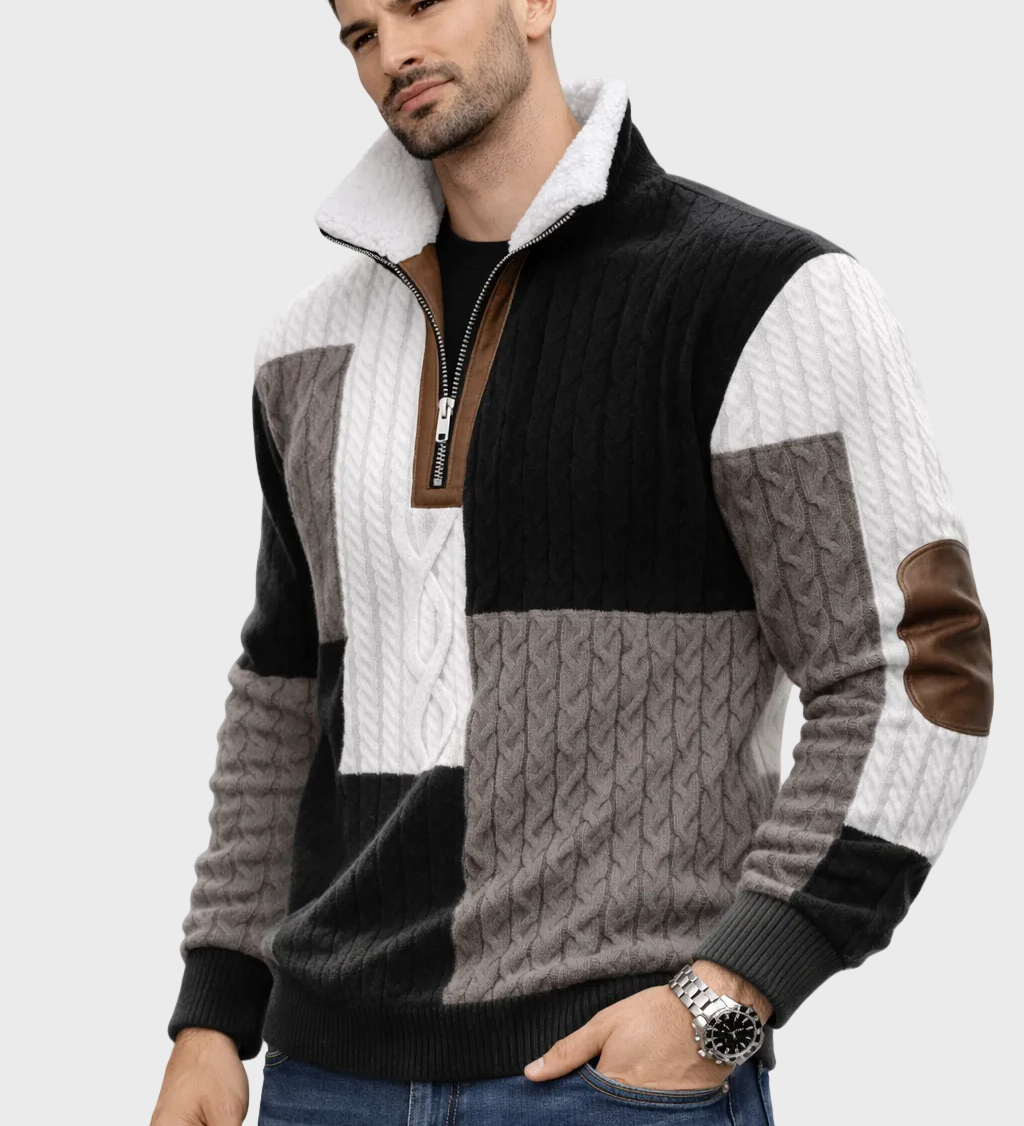 Matej – Džemper s patentnim zatvaračem i ovratnikom