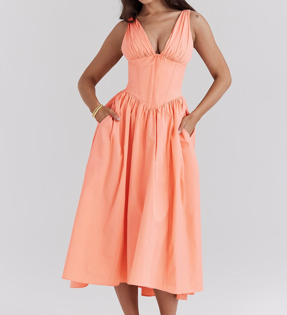 Barbara - Midi Haljina Romantične Cvjećarnice