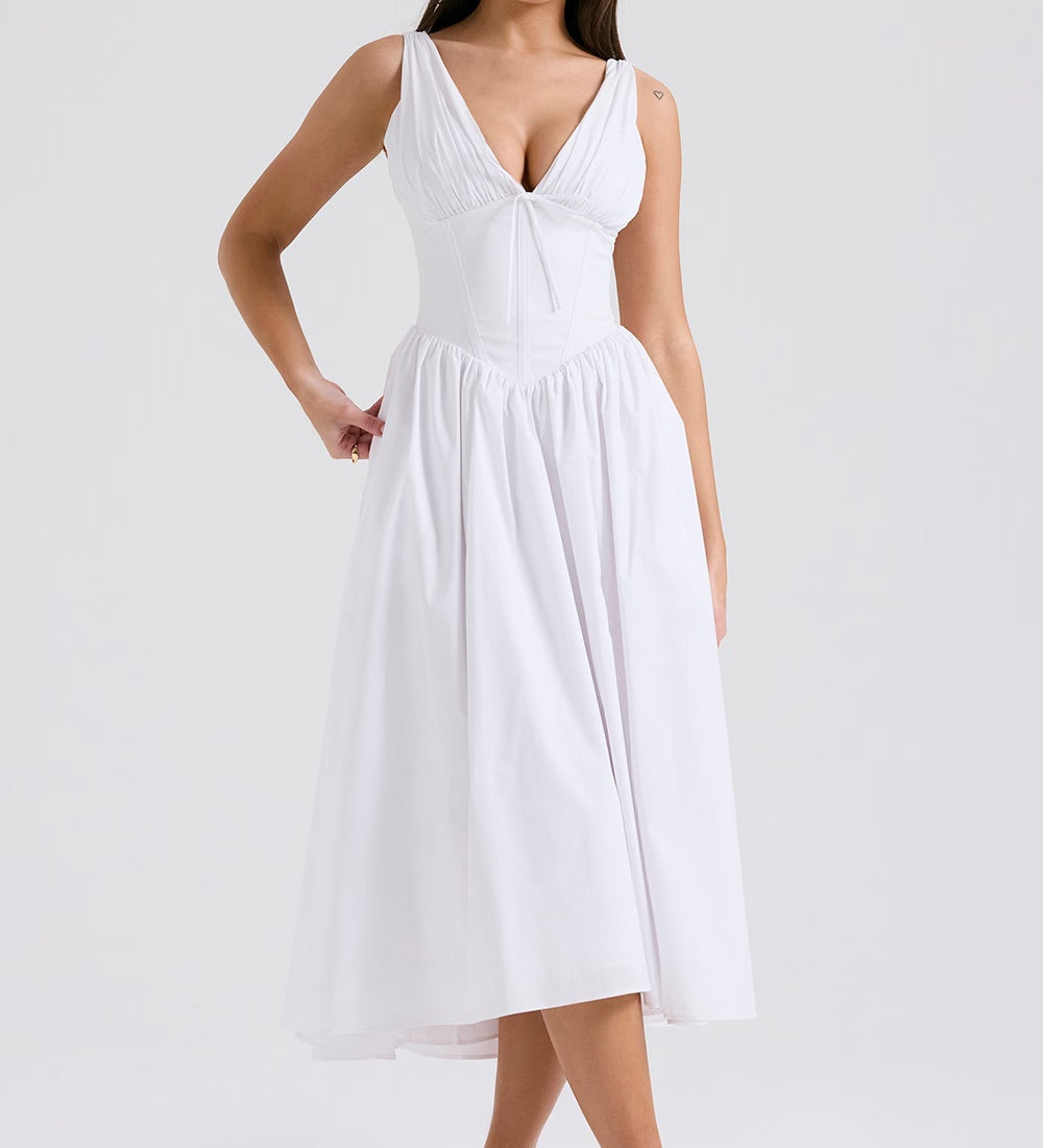 Barbara - Midi Haljina Romantične Cvjećarnice