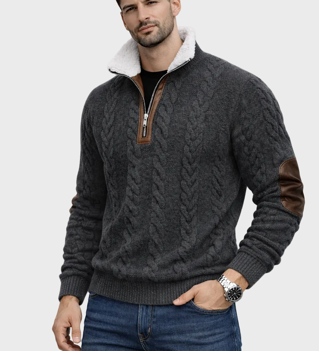 Matej – Džemper s patentnim zatvaračem i ovratnikom