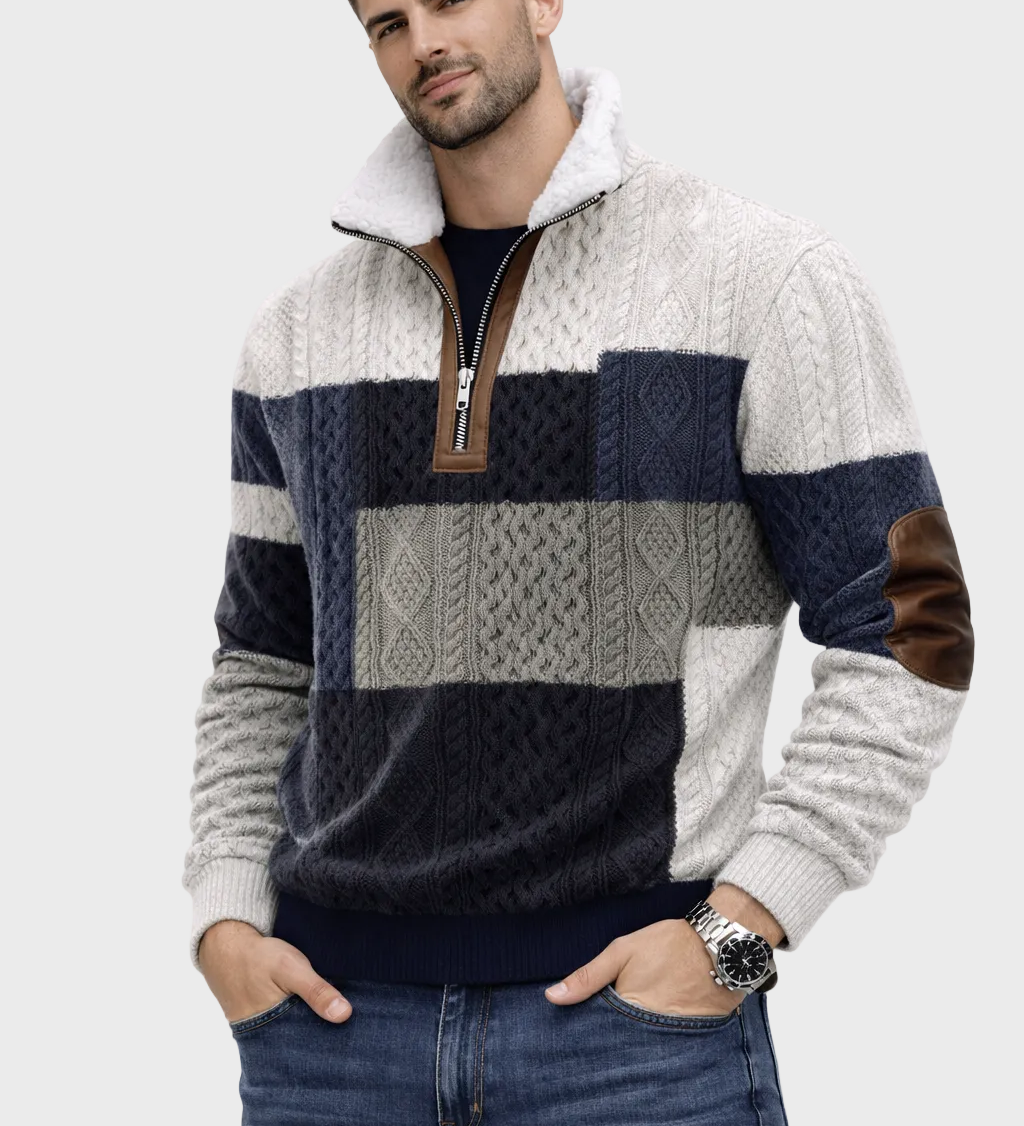 Matej – Džemper s patentnim zatvaračem i ovratnikom