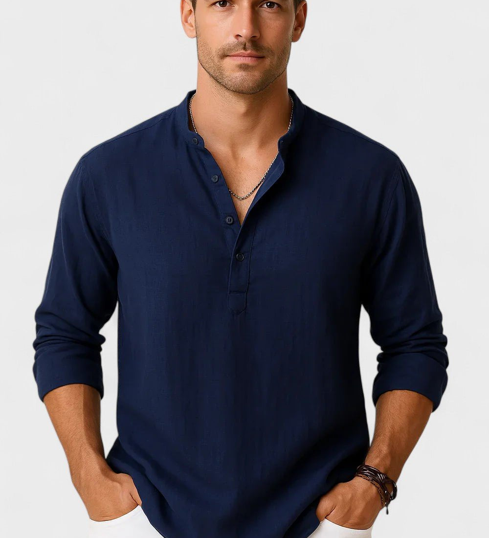 Srdjan - Košulja od lanenog pamuka